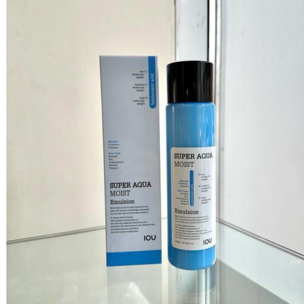 New IOU Super AQUA MOIST EMULSION 300 ML/10.14 FL.OZ